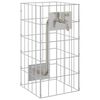 vidaXL Gabion-vedenhaara 4 kpl Hopea 25 x 25 x 50 cm Galvanoitu ter&auml;s