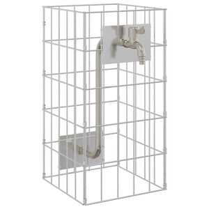 vidaXL Gabion-vedenhaara Hopea 26 x 25 x 50 cm Ruostumaton ter&auml;s