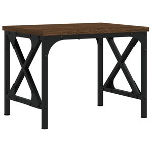 vidaXL Tulostinteline ruskea tammi 40x30x31 cm tekninen puu