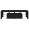vidaXL TV-taso LED-valoilla musta 140x36,5x40 cm