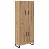 vidaXL Korkea kaappi 2 pcs Artisan tammi 69,5 x 34 x 180 cm