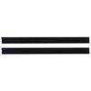 vidaXL Itsekiinnittyv&auml;t oven harjatiivisteet 2 pcs Musta 100 cm