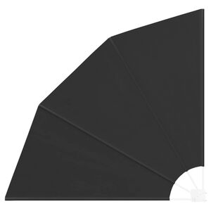 vidaXL Parvekkeen yksityisyyden suoja 140 x 140 cm Polyesteri Musta