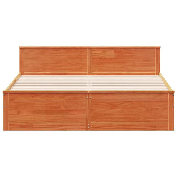 vidaXL S&auml;nky ilman patjaa p&auml;&auml;tylevyll&auml; vahanrusk 180x200cm t&auml;ysi m&auml;nty