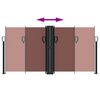 vidaXL Sis&auml;&auml;nvedett&auml;v&auml; sivumarkiisi 120x600 cm ruskea