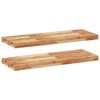 vidaXL Kelluvat hyllyt 2 kpl 80x30x4 cm &ouml;ljytty massiivipuu akaasia