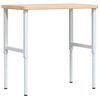vidaXL Ty&ouml;penkki 100x60x(73-99,5) cm t&auml;ysi tammi suorakaide