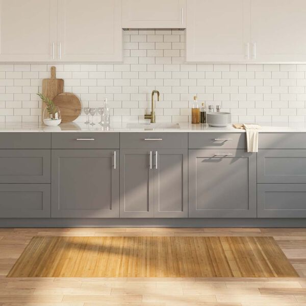 vidaXL matto suorakaide luonnollinen 80x200 cm bambu