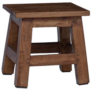 vidaXL Jakkara Luonnollinen 26 x 26 x 26 cm Mahogany-puu