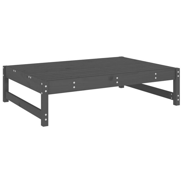 vidaXL Ulkorahi harmaa 120x80 cm täysi mänty