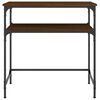 vidaXL Konsolipöytä ruskea tammi 75x35,5x75 cm tekninen puu