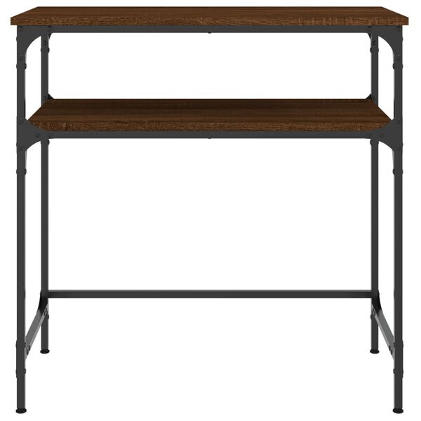 vidaXL Konsolipöytä ruskea tammi 75x35,5x75 cm tekninen puu