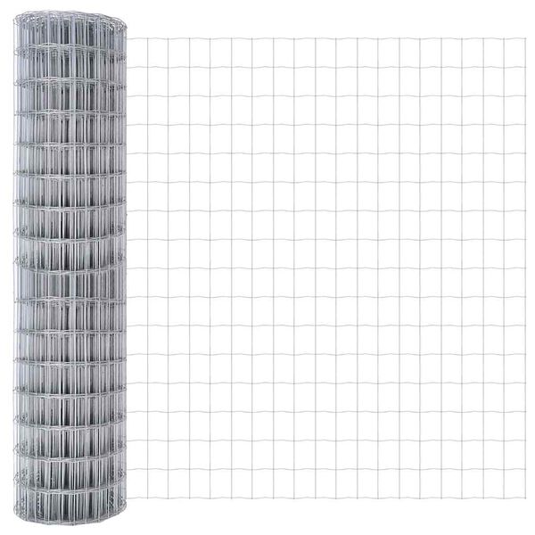 vidaXL Euroaita 1 x 10 m PVC-pintainen rauta