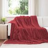 vidaXL Heittop&auml;&auml;llys 6 pcs Bordeaux punainen 270 x 240 cm Fleese