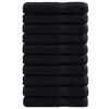 vidaXL Vieraiden pyyhe SOLUND 25 kpl Musta 80 x 200 cm 550 gsm