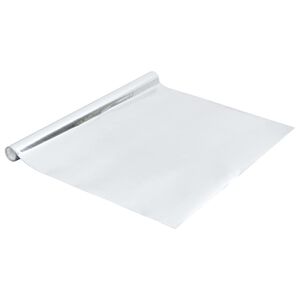 vidaXL Itseliimautuva huonekalukalvo korkeakiilto hopea 500x90 cm PVC