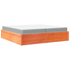 vidaXL S&auml;nky patjalla vahanruskea 200x200 cm t&auml;ysi m&auml;nty