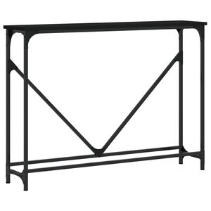 vidaXL Konsolip&ouml;yt&auml; musta 102x22,5x75 cm tekninen puu