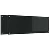 vidaXL Keittiön suojapaneeli 2 pcs Musta 110 x 40 cm karkaistu lasi