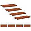 vidaXL Portaiden p&auml;&auml;llysteet 8 kpl 80 x 25 x 2 cm Ruskea