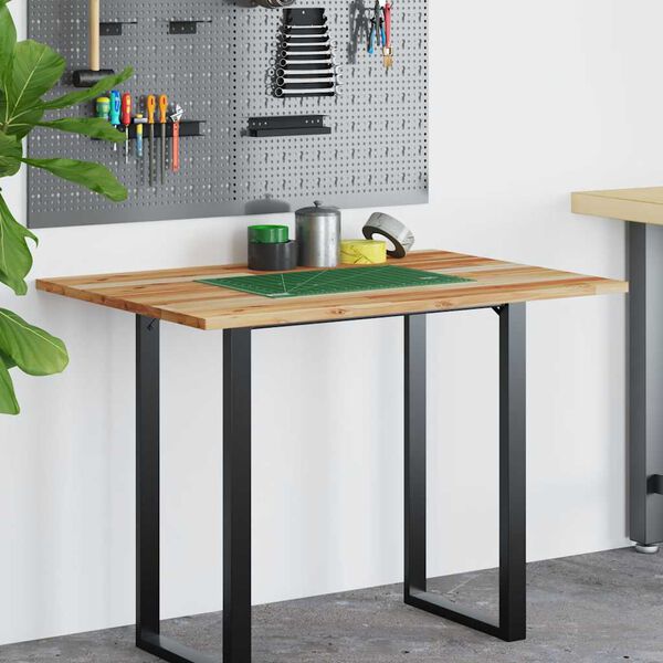 vidaXL Pöytälevy 100x80x2 cm öljytty täysi akasiapuu