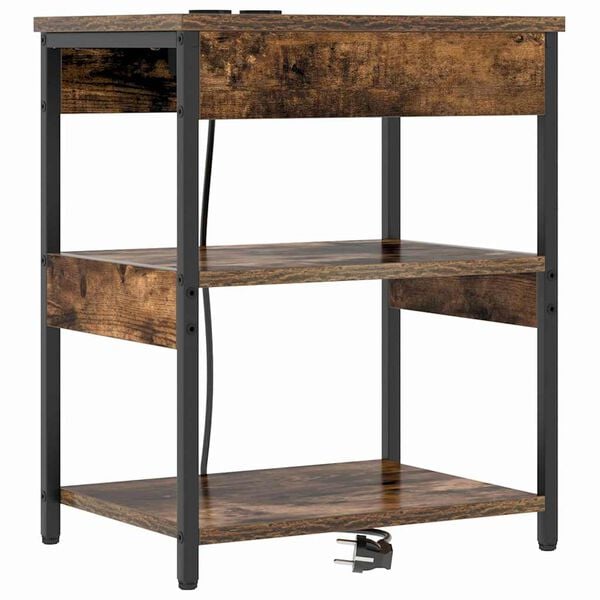 vidaXL Y&ouml;p&ouml;yt&auml;kaappi Savup&auml;hkin&auml; 41 x 31 x 51 cm Tekninen puu