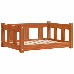 vidaXL Koiran Peti Vaha ruskea 65,5 x 50 x 28 cm Massiivinen m&auml;nty