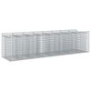 vidaXL Gabion Kohotettu Peti 4 kpl 400 x 100 x 100 cm Galvanoitu ter&auml;s