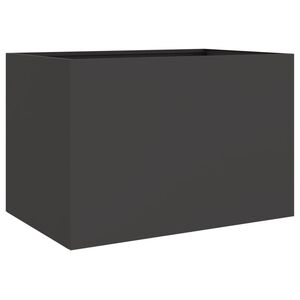 vidaXL Kukkalaatikko musta 62x40x39 cm ter&auml;s