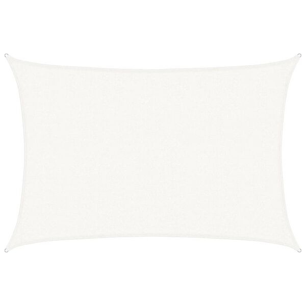 vidaXL Aurinkopurje 160 g/m&sup2; valkoinen 2,5x4 m HDPE