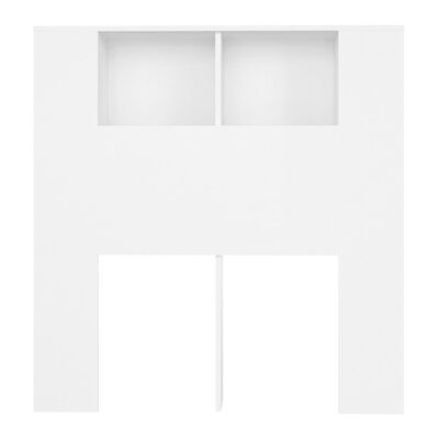 vidaXL Sängynpääty säilytystilalla valkoinen 100x18,5x104,5 cm
