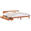vidaXL S&auml;ngyn runko Vaha ruskea 6FT Super King Size Massiivinen m&auml;nty