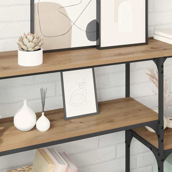 vidaXL Konsolip&ouml;yt&auml; Artisan tammi 150 x 29 x 76,5 cm Tekninen puu