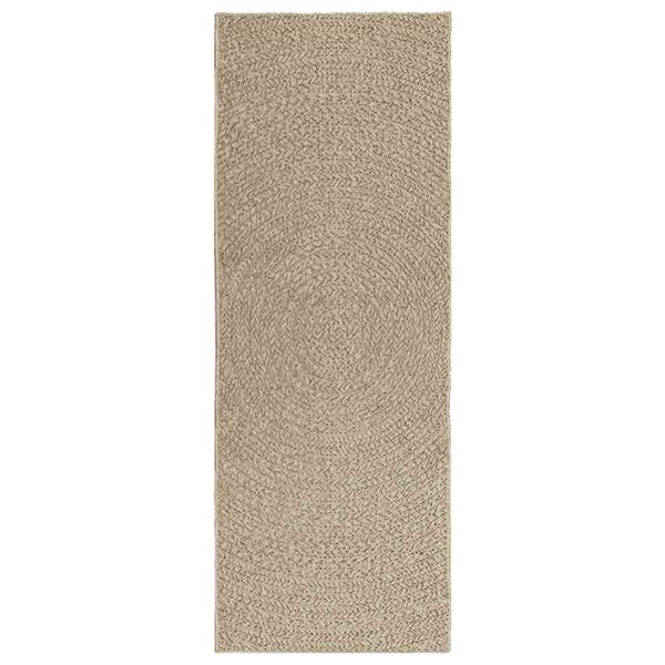vidaXL Matto ZIZUR beige 80x200 cm juuttityyli sis&auml;- ja ulkok&auml;ytt&ouml;&ouml;n