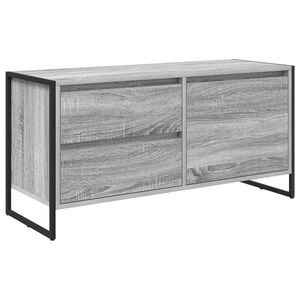 vidaXL TV-kaappi Harmaa Sonoma 100 x 36 x 49.5 cm Tekninen puu