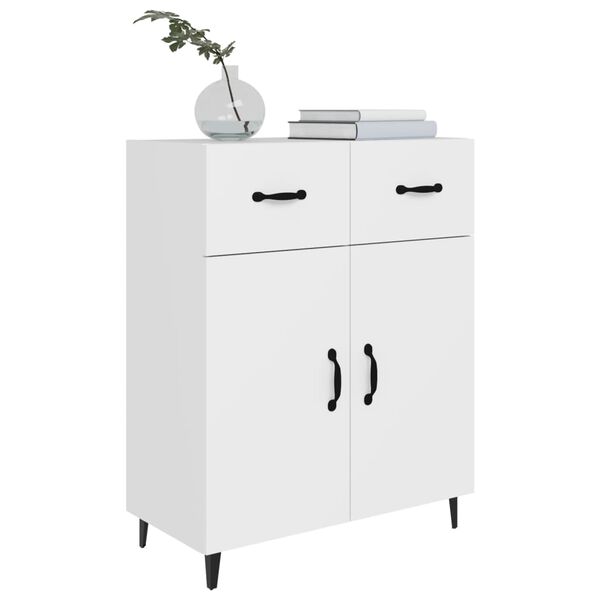 vidaXL Senkki valkoinen 69,5x34x90 cm tekninen puu