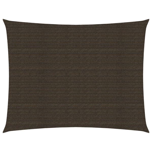 vidaXL Aurinkopurje 160 g/m² ruskea 3x4 m HDPE