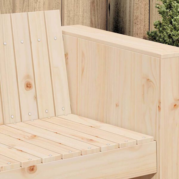 vidaXL Puutarhasohva Ruskea 134 x 60 x 62 cm Massiivinen mänty