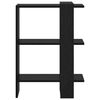 vidaXL Kirjahylly Musta tammi. 52 x 25 x 71,5 cm Tekninen puu