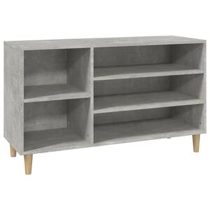 vidaXL Kenk&auml;kaappi betoninharmaa 102x36x60 cm tekninen puu