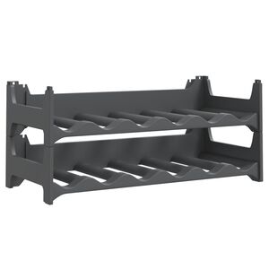 vidaXL Viinipulloteline 12 pullolle PP pinottava