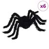 vidaXL Halloween-h&auml;m&auml;h&auml;kkikoriste 6 kpl Musta 75 cm
