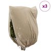 vidaXL Pakkassuoja kasviryhmille 3 pcs Beige 3,5 x 2,5 m