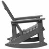 vidaXL Adirondack rocking-tuolit 2 pcs Vaaleanharmaa HDPE