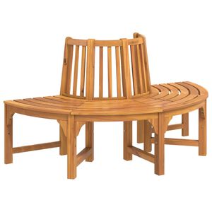 vidaXL Puolipy&ouml;re&auml; puunymp&auml;ryspenkki &Oslash; 160 cm t&auml;ysi eukalyptuspuu