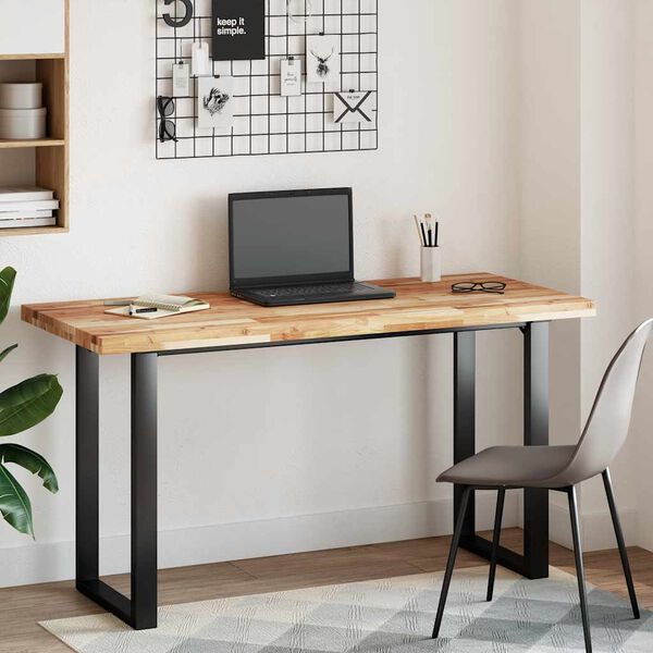 vidaXL P&ouml;yt&auml;levy 140x60x4 cm &ouml;ljytty t&auml;ysi akasiapuu