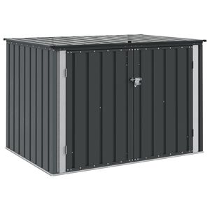 vidaXL Puutarhan s&auml;ilytyslaatikko Musta 151,5 x 107 x 100 cm Ter&auml;s