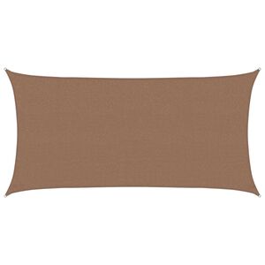 vidaXL Aurinkovarjolaudat Suorakaide 2,5 x 6 m HDPE Taupe