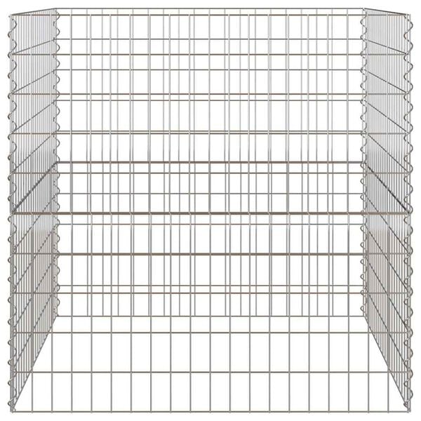 vidaXL Neli&ouml;nmuotoinen Kompostori 100 x 100 x 100 cm Rauta