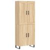 vidaXL Kaappi Sonoma tammi 69,5x34x180 cm tekninen puu